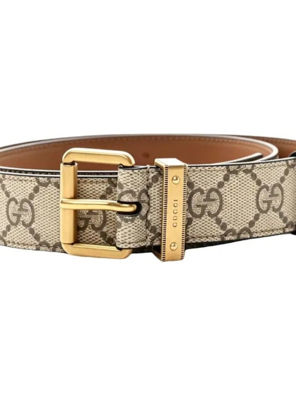 Gucci Supreme Monogram Calfskin Square G 30mm Belt Size 105